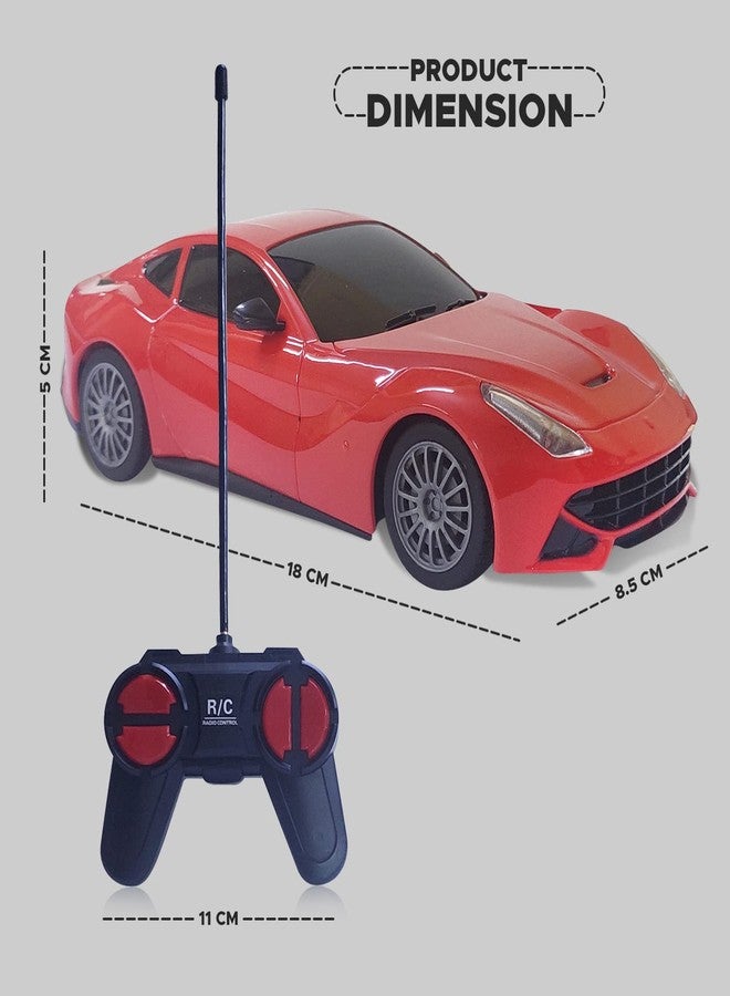 NHR Plastic Remote Controlled Racing Car, Super Racing Sports High Speed Toy Vehicle, Motor RC Chargeable Cars for Kids (Age 3+ Years, Red) - Image 5